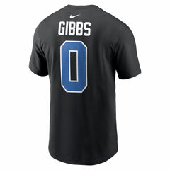 Jahmyr Gibbs Detroit Lions Carbon Name & Number T-Shirt Black - Nike