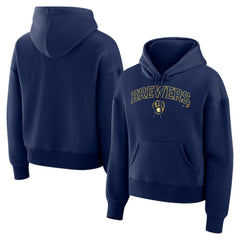 Milwaukee Brewers Fanatics Women's Lockup Legacy Fleece Hoodie Clearance