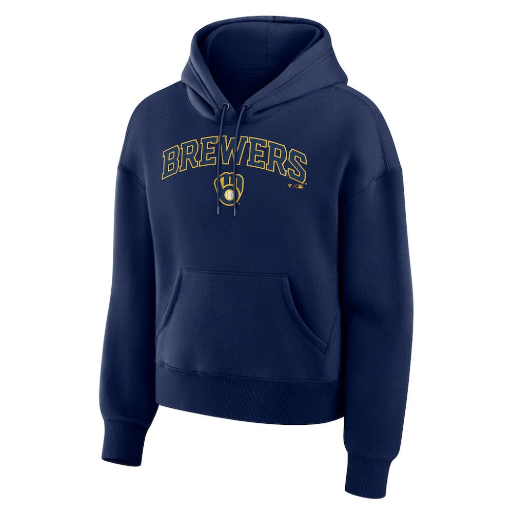 Milwaukee Brewers Fanatics Women's Lockup Legacy Fleece Hoodie Clearance