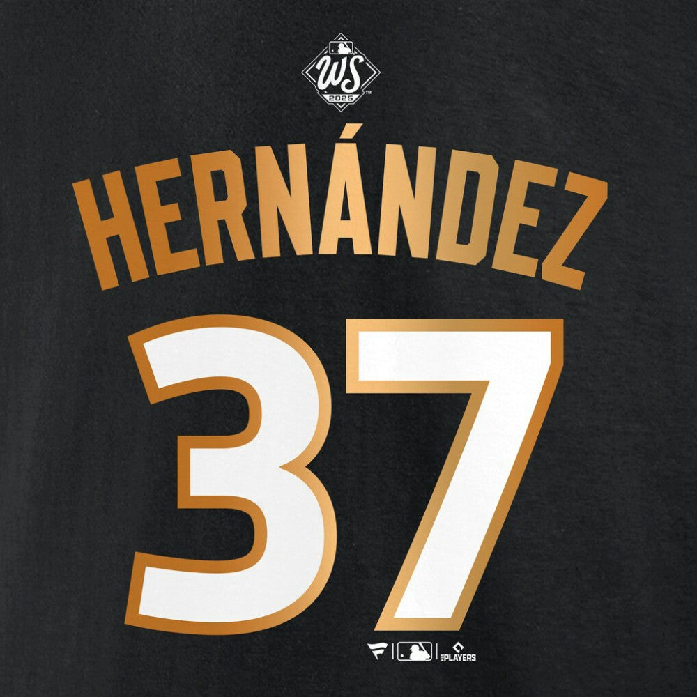 Teoscar Hernández Los Angeles Dodgers Fanatics 2025 World Series Champions Name & Number T-Shirt Online
