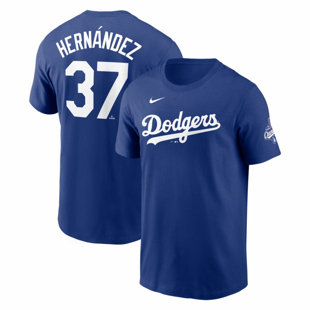 Teoscar Hernández Los Angeles Dodgers Nike 2025 World Series Champions Name & Number T-Shirt for sale