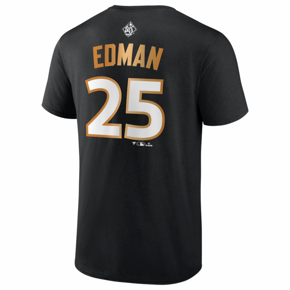 Tommy Edman Los Angeles Dodgers Fanatics 2025 World Series Champions Name & Number T-Shirt discount