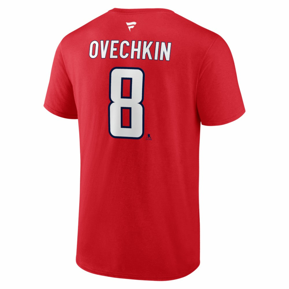Alexander Ovechkin Washington Capitals Fanatics Authentic Stack Name & Number T-Shirt Red