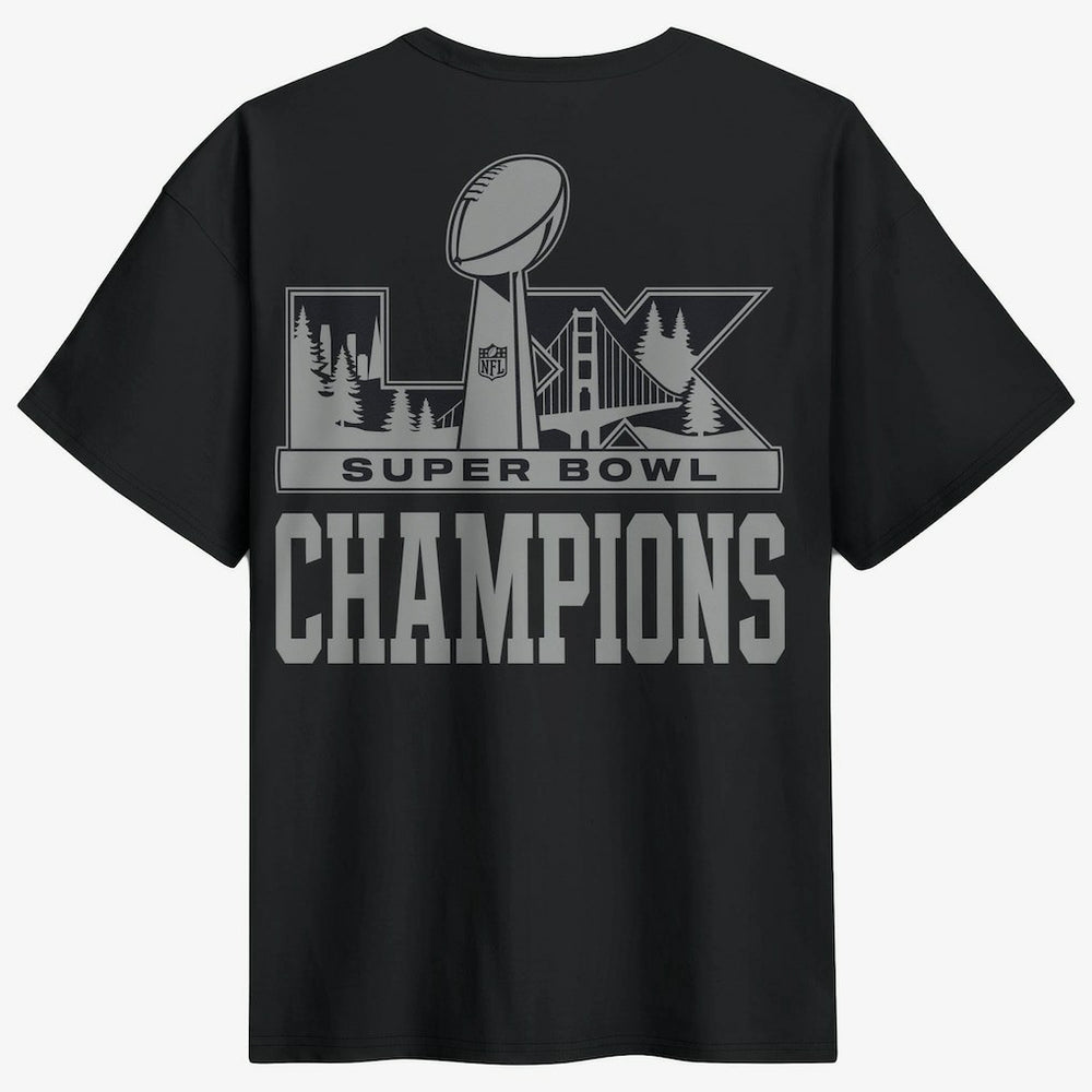 Seattle Seahawks Super Bowl LX Champions Locker Room Trophy Collection Authentic T-Shirt Black - Nike
