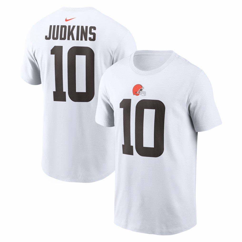 Quinshon Judkins Cleveland Browns Name & Number T-Shirt White - Nike