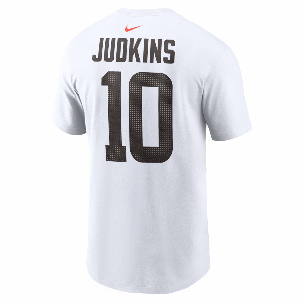 Quinshon Judkins Cleveland Browns Name & Number T-Shirt White - Nike