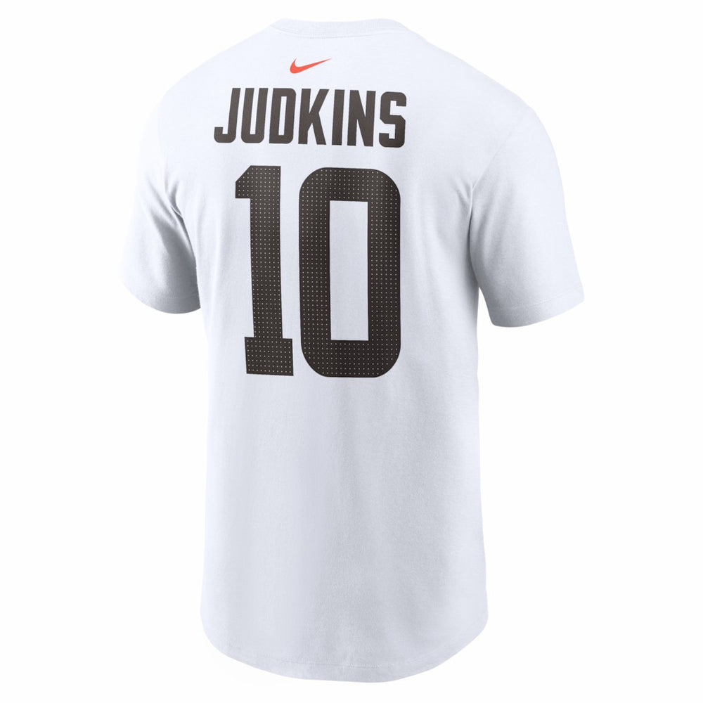 Quinshon Judkins Cleveland Browns Name & Number T-Shirt White - Nike