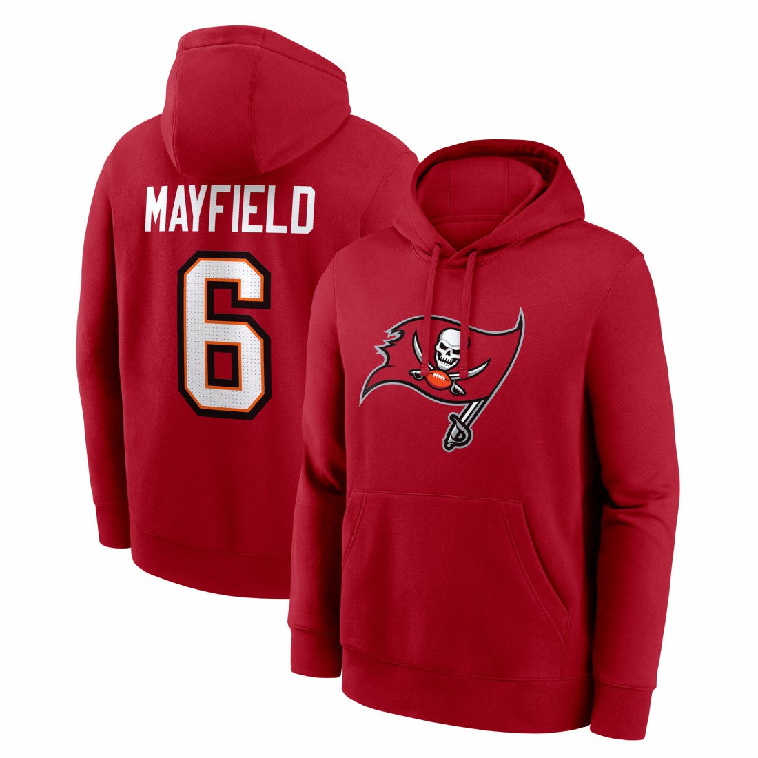 Baker Mayfield Tampa Bay Buccaneers Player Name & Number Fleece Hoodie Red - Nike
