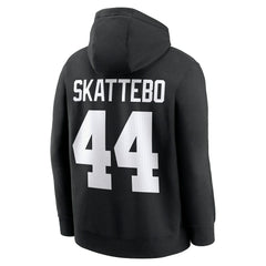 Cam Skattebo New York Giants Player Name & Number Fleece Hoodie Black - Nike