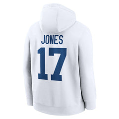 Daniel Jones Indianapolis Colts Player Name & Number Fleece Hoodie White - Nike