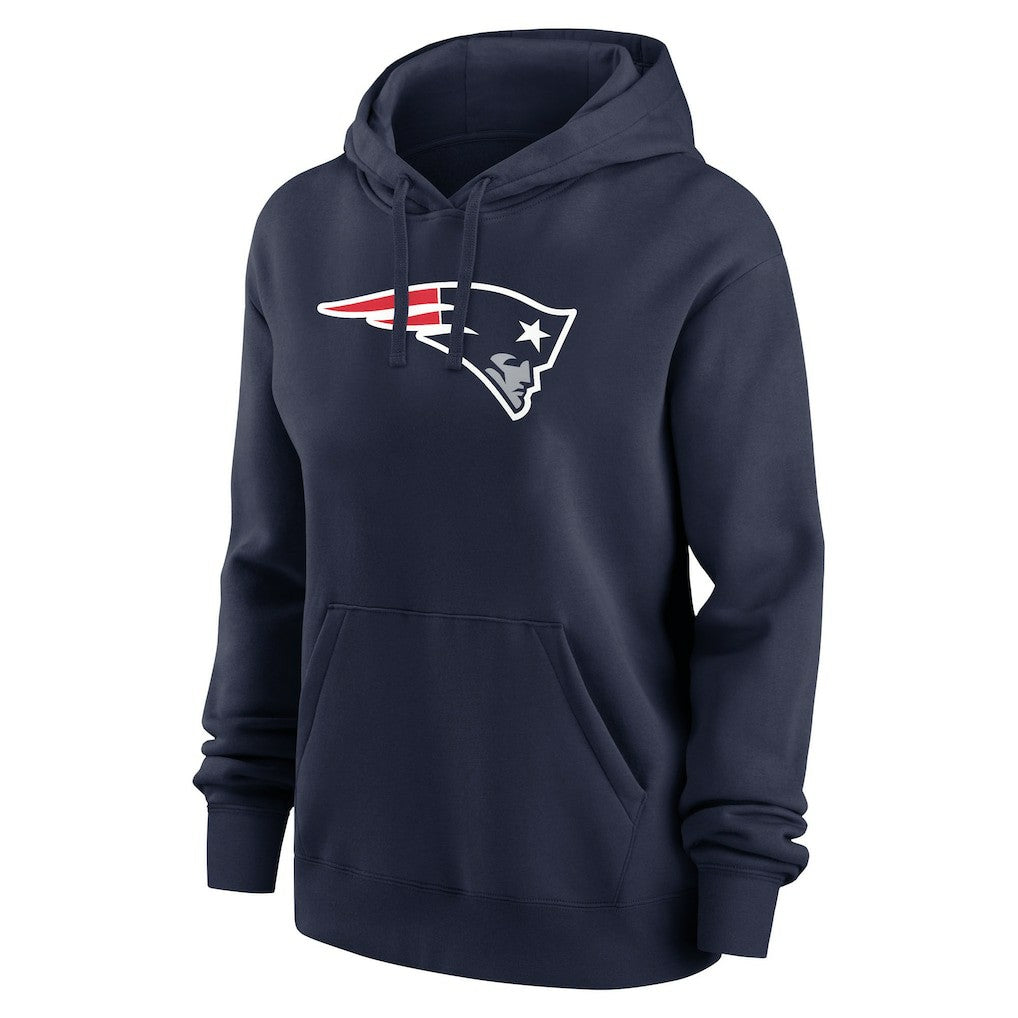 Drake Maye New England Patriots Women's Player Name & Number Fleece Hoodie Navy - Nike