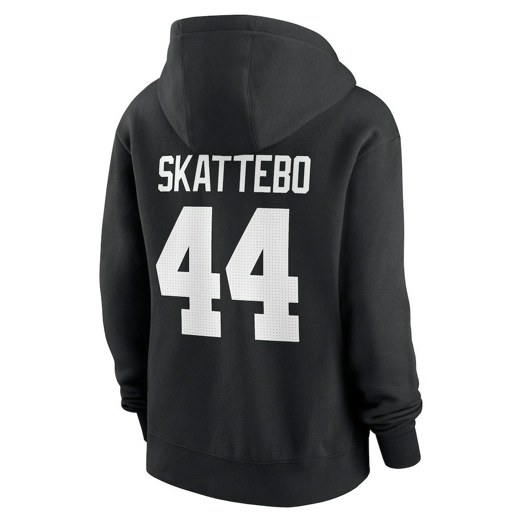 Cam Skattebo New York Giants Women's Player Name & Number Fleece Hoodie Black - Nike