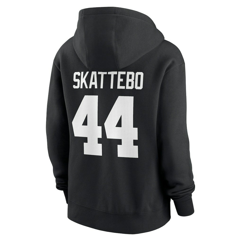 Cam Skattebo New York Giants Women's Player Name & Number Fleece Hoodie Black - Nike