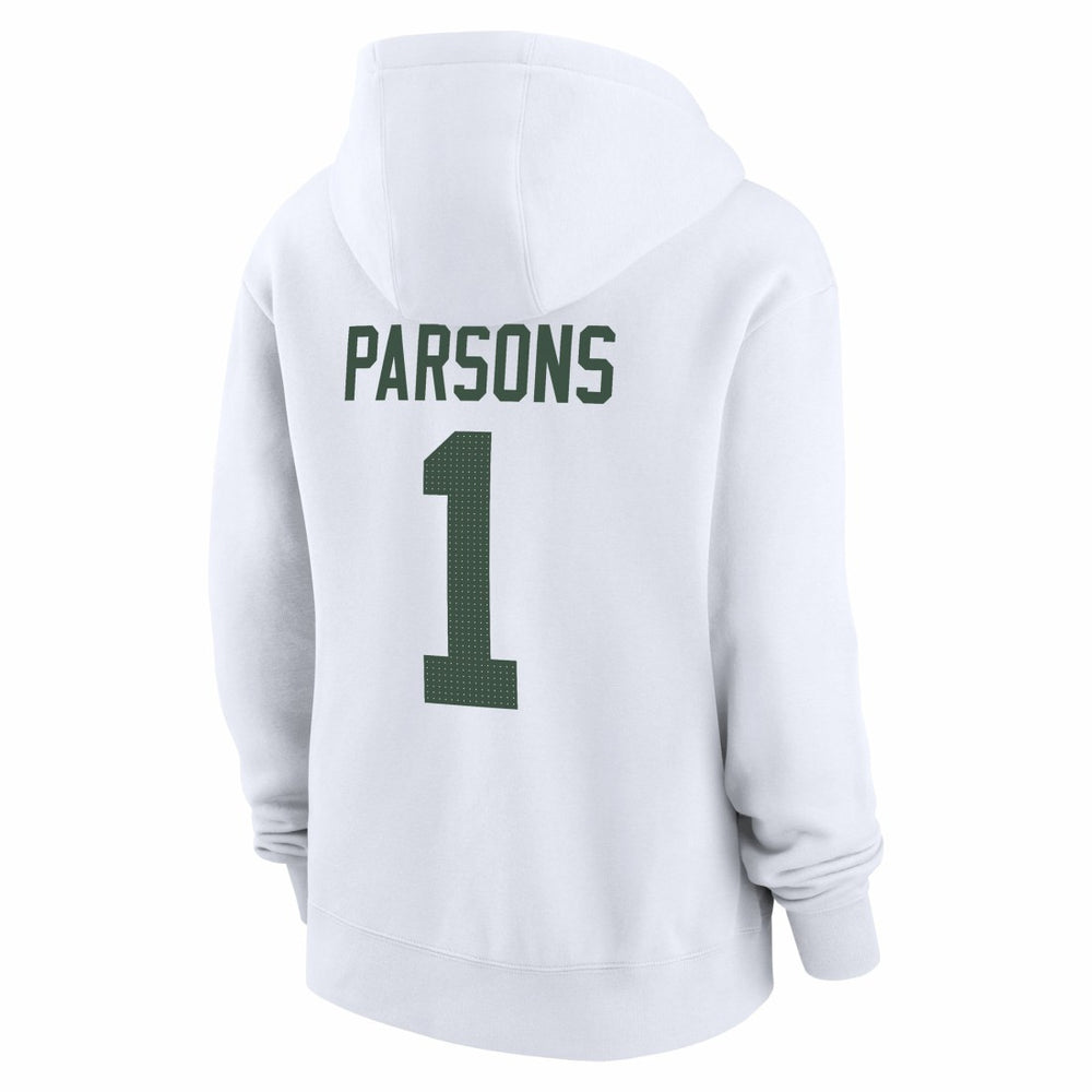 Micah Parsons Green Bay Packers Women's Player Name & Number Fleece Hoodie White - Nike