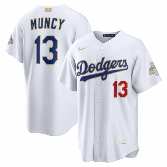 Max Muncy Los Angeles Dodgers Nike 2026 Gold Collection Stadium Jersey - White | MLB Jerseys