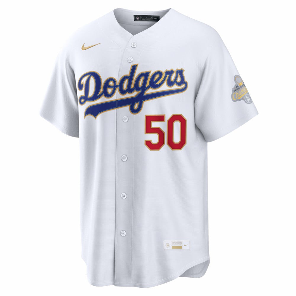 Mookie Betts Los Angeles Dodgers Nike 2026 Gold Collection Stadium Jersey - White | MLB Jerseys