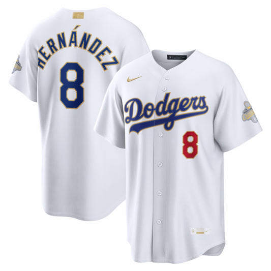 Enrique Hernández Los Angeles Dodgers Nike 2026 Gold Collection Stadium Jersey - White | MLB Jerseys