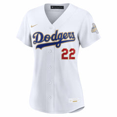 Clayton Kershaw Los Angeles Dodgers Nike Women's 2026 Gold Collection Stadium Jersey Sale