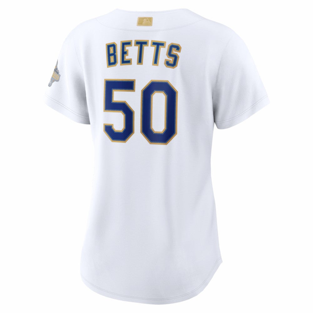 Mookie Betts Los Angeles Dodgers Nike Women's 2026 Gold Collection Stadium Jersey for sale