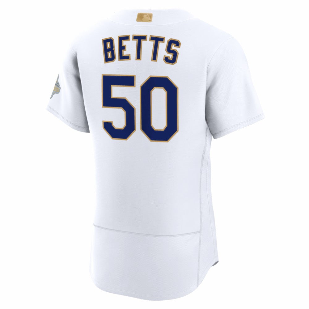 Mookie Betts Los Angeles Dodgers Nike 2026 Gold Collection Authentic Jersey - White | MLB Jerseys
