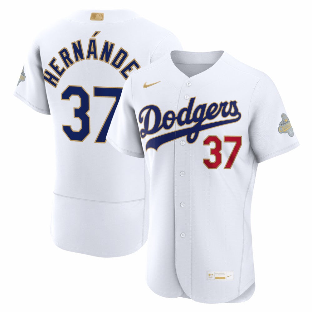 Teoscar Hernández Los Angeles Dodgers Nike 2026 Gold Collection Authentic Jersey Clearance