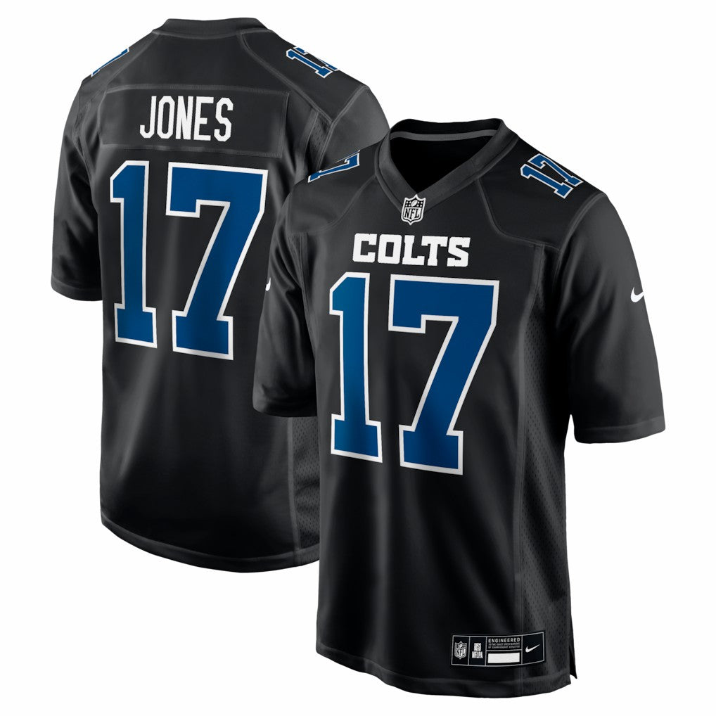 Daniel Jones Indianapolis Colts Fashion Game Jersey Carbon Black - Nike