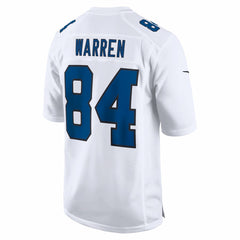 Tyler Warren Indianapolis Colts Fashion Game Jersey Tundra White - Nike