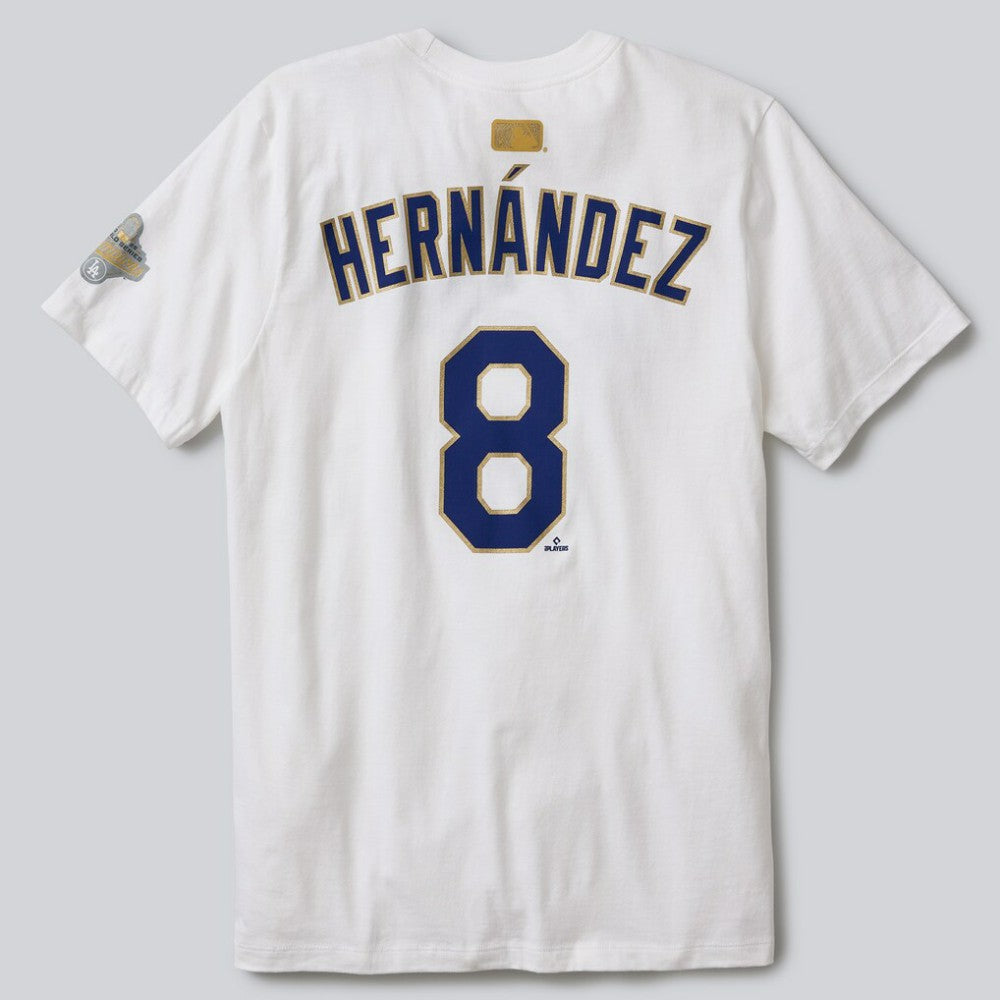 Enrique Hernández Los Angeles Dodgers Nike 2026 Gold Collection Name & Number T-Shirt for sale