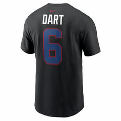 Jaxson Dart New York Giants Name & Number T-Shirt Black - Nike