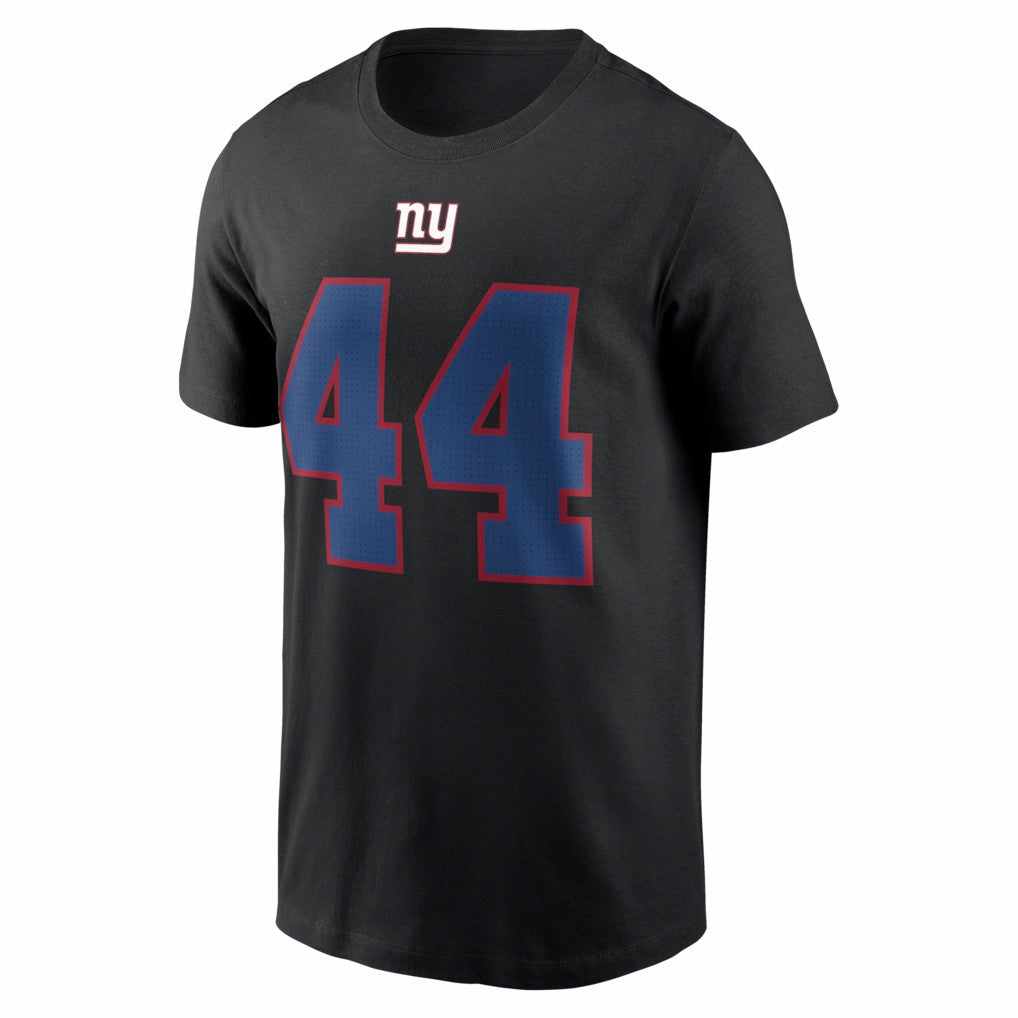Cam Skattebo New York Giants Name & Number T-Shirt Black - Nike