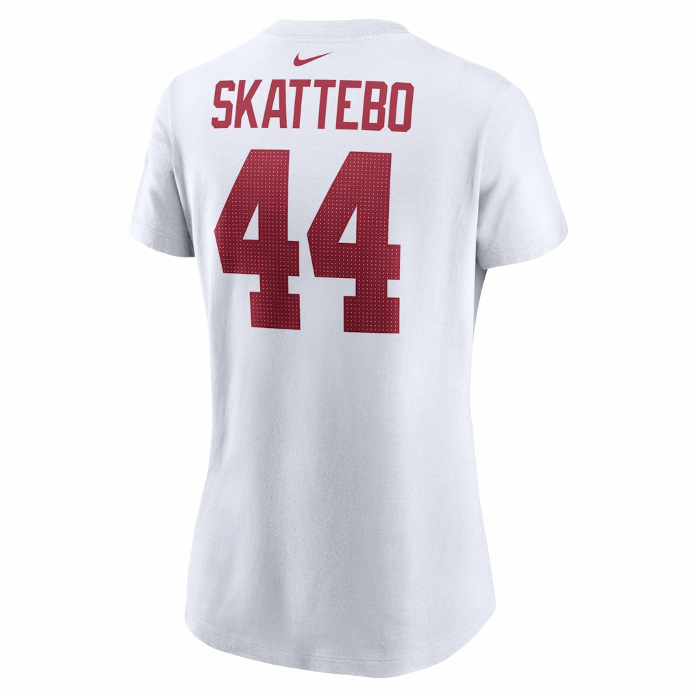 Cam Skattebo New York Giants Women's Name & Number T-Shirt White - Nike