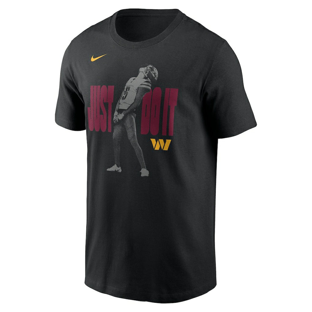 Jayden Daniels Washington Commanders Just Do It T-Shirt Black - Nike