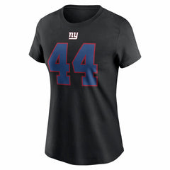Cam Skattebo New York Giants Women's Name & Number T-Shirt Black - Nike