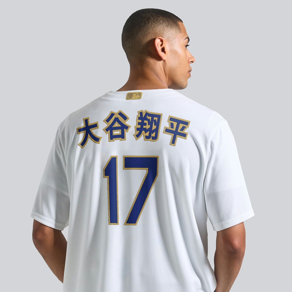Shohei Ohtani Los Angeles Dodgers Nike 2026 Gold Collection Kanji Stadium Jersey discount
