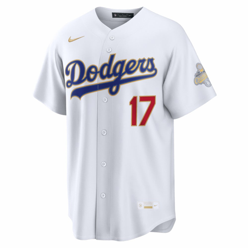 Shohei Ohtani Los Angeles Dodgers Nike 2026 Gold Collection Kanji Stadium Jersey discount