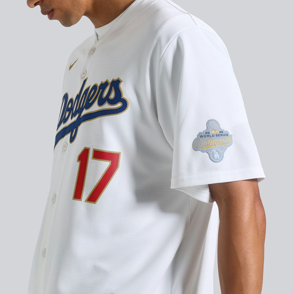 Shohei Ohtani Los Angeles Dodgers Nike 2026 Gold Collection Kanji Stadium Jersey discount