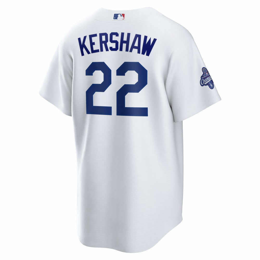 Clayton Kershaw Los Angeles Dodgers Nike Home 2025 World Series Champions Replica Jersey Lifestyle