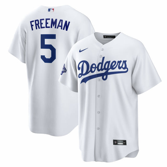 Freddie Freeman Los Angeles Dodgers Nike Home 2025 World Series Champions Replica Jersey - White | MLB Jerseys