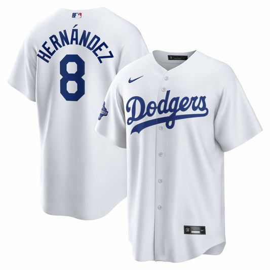 Enrique Hernández Los Angeles Dodgers Nike Home 2025 World Series Champions Replica Jersey - White | MLB Jerseys