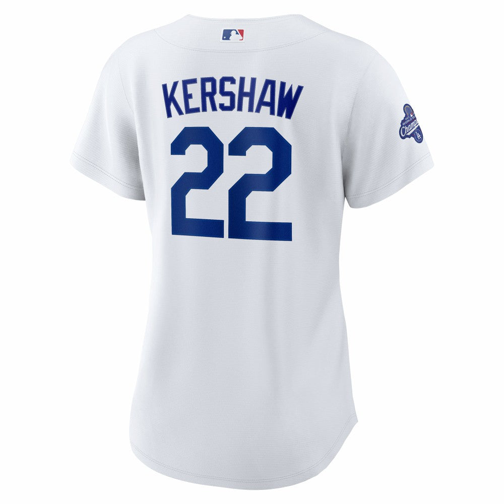 Clayton Kershaw Los Angeles Dodgers Nike Women's Home 2025 World Series Champions Replica Jersey Near Me