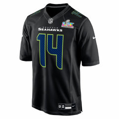 Sam Darnold Seattle Seahawks Super Bowl LX Patch Carbon Fashion Game Jersey Black - Nike