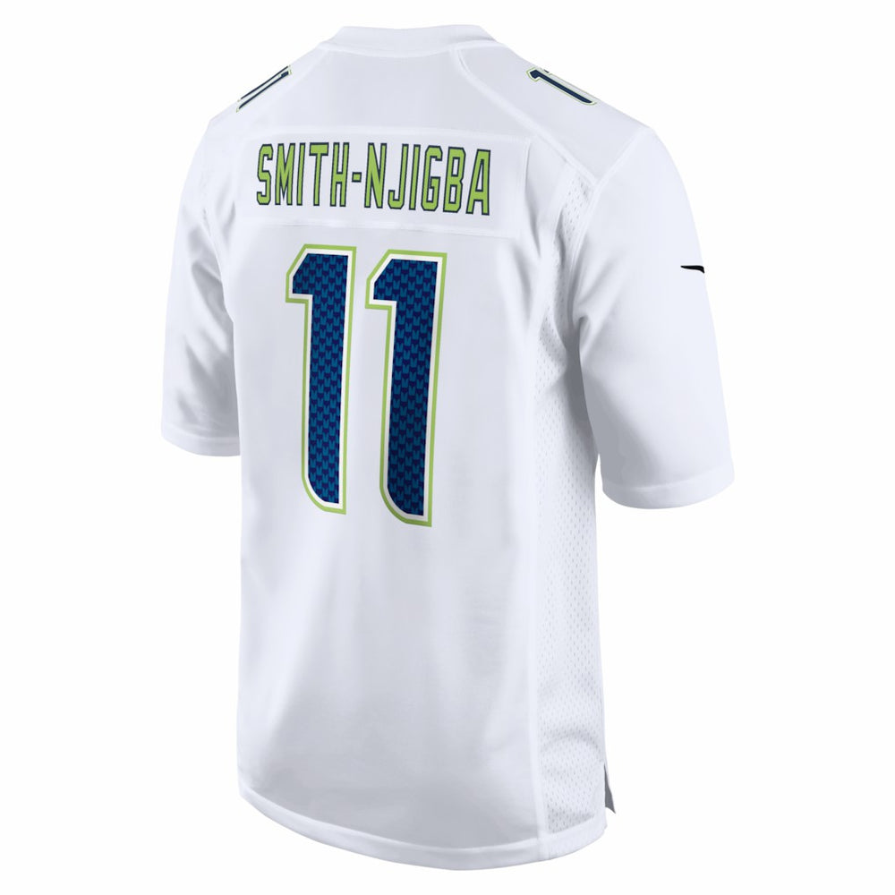 Jaxon Smith-Njigba Seattle Seahawks Super Bowl LX Patch Tundra Fashion Game Jersey White - Nike