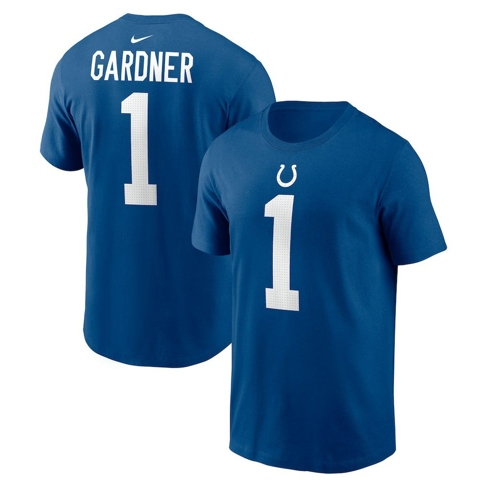 Ahmad Sauce Gardner Indianapolis Colts Player Name & Number T-Shirt Royal - Nike