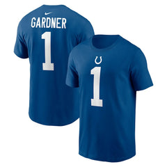 Ahmad Sauce Gardner Indianapolis Colts Player Name & Number T-Shirt Royal - Nike
