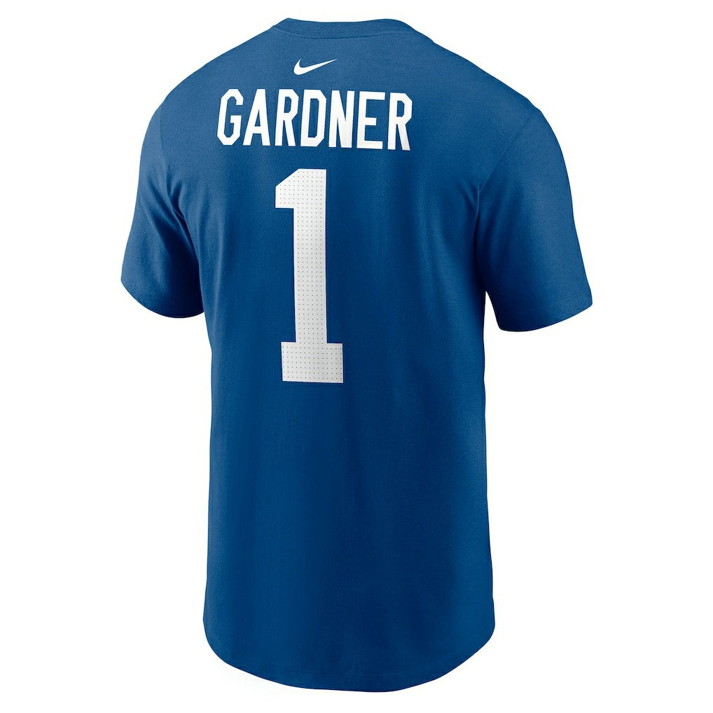 Ahmad Sauce Gardner Indianapolis Colts Player Name & Number T-Shirt Royal - Nike