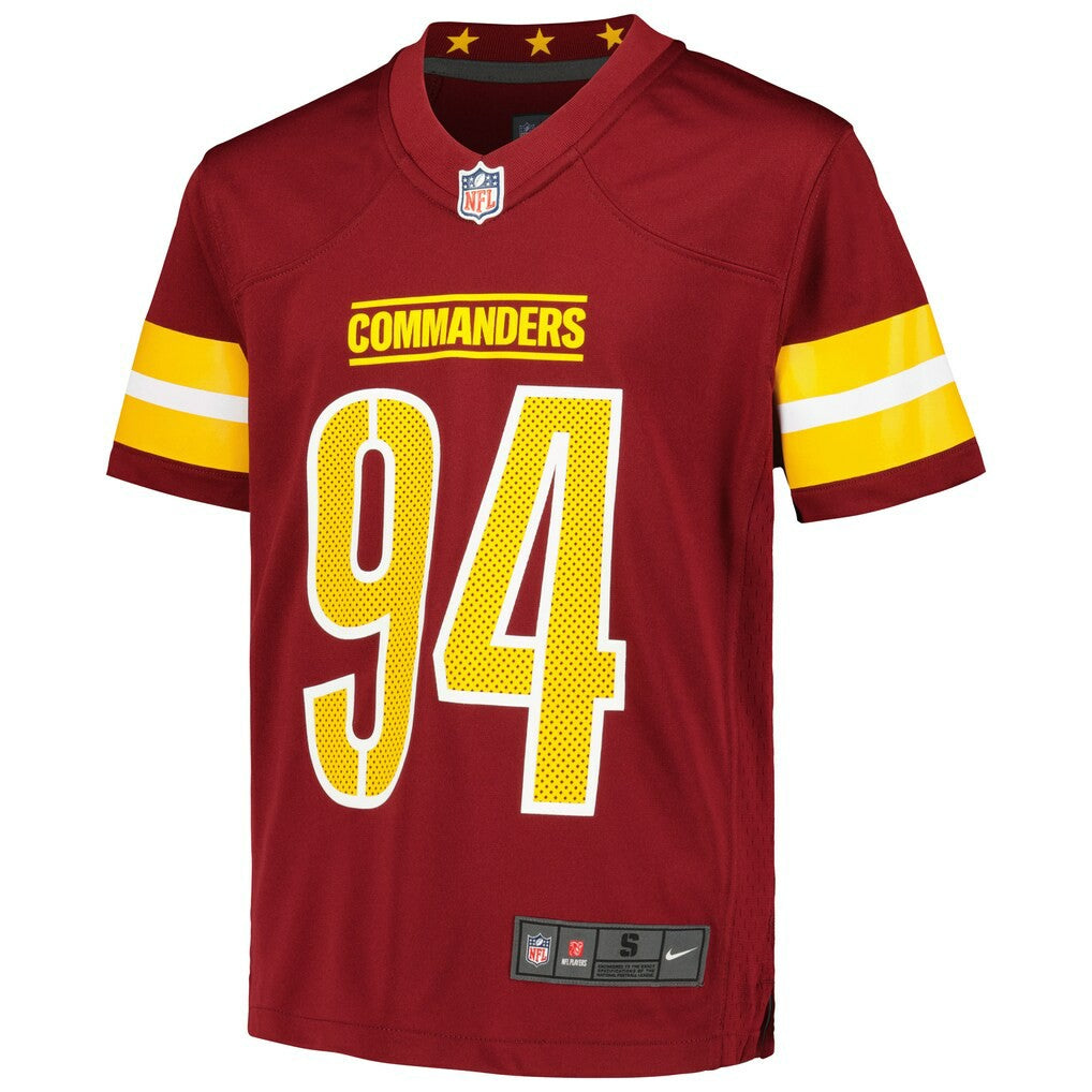 Daron Payne Washington Commanders Youth Game Jersey Burgundy - Nike