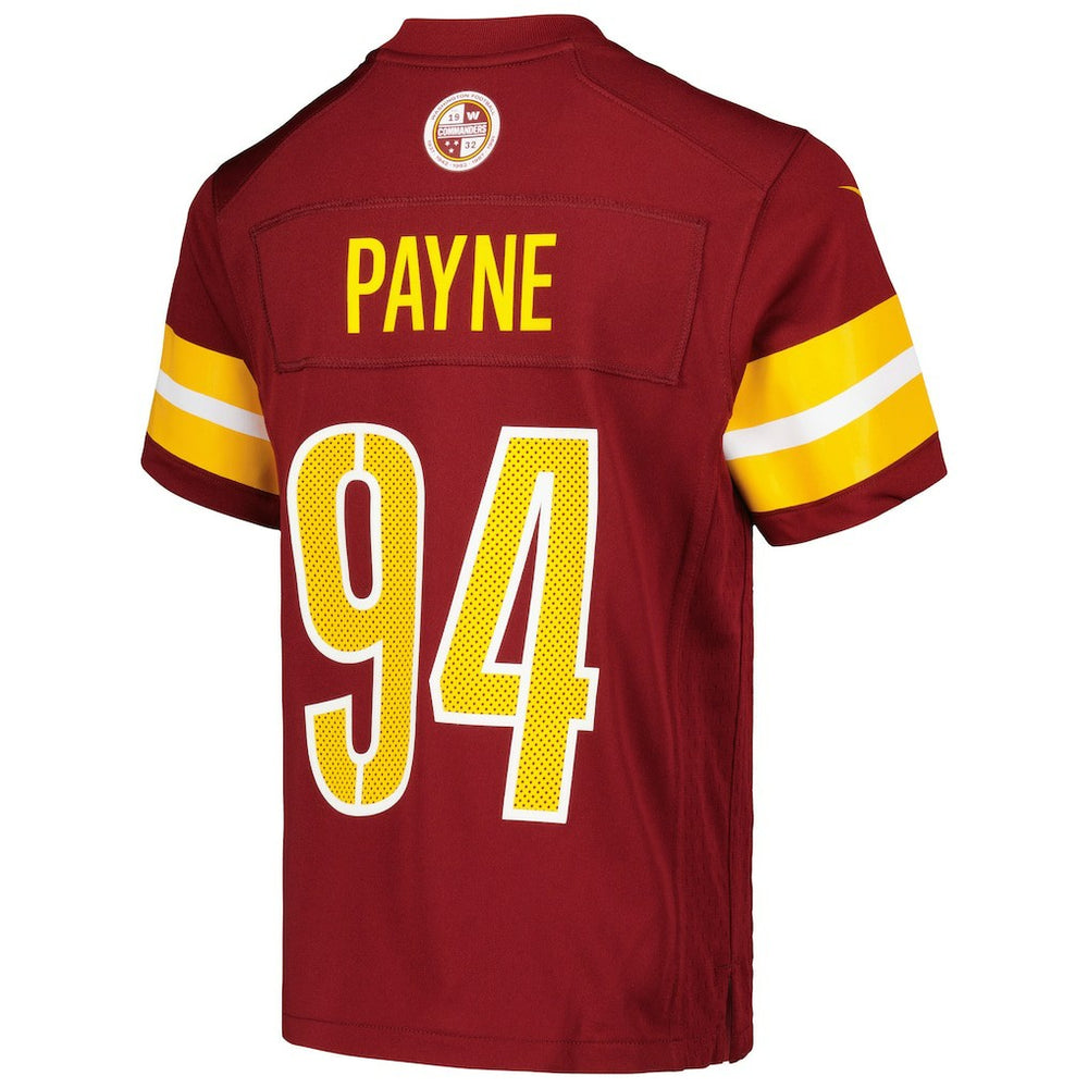 Daron Payne Washington Commanders Youth Game Jersey Burgundy - Nike