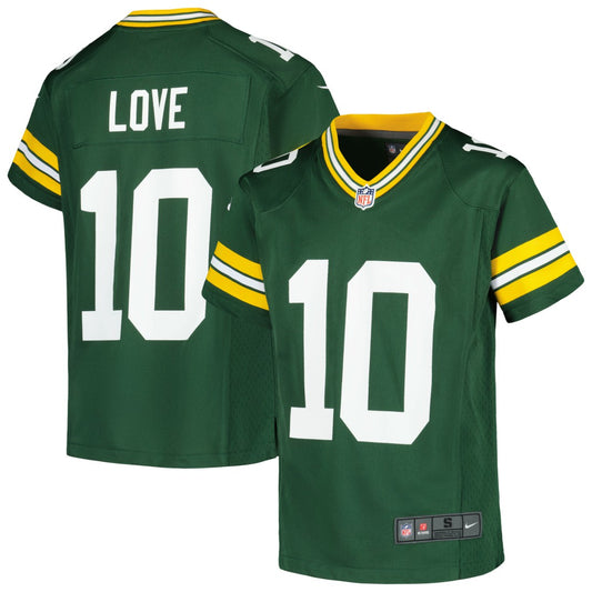 Jordan Love Green Bay Packers Youth Game Jersey - Green | NFL Jerseys