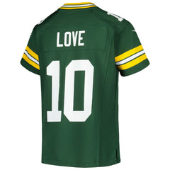 Jordan Love Green Bay Packers Youth Game Jersey Green - Nike