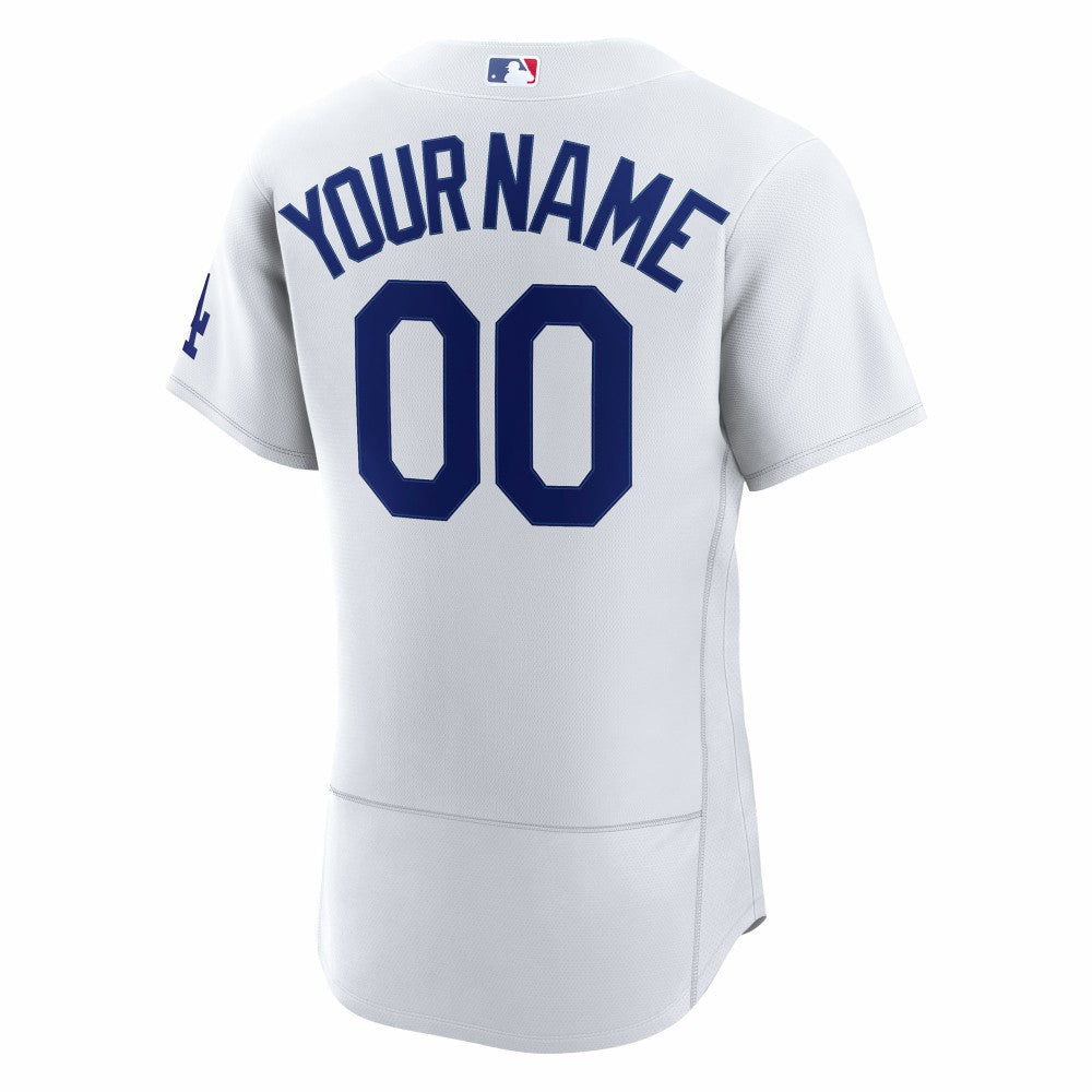 Los Angeles Dodgers Nike Home Authentic Custom Jersey - White | MLB Jerseys